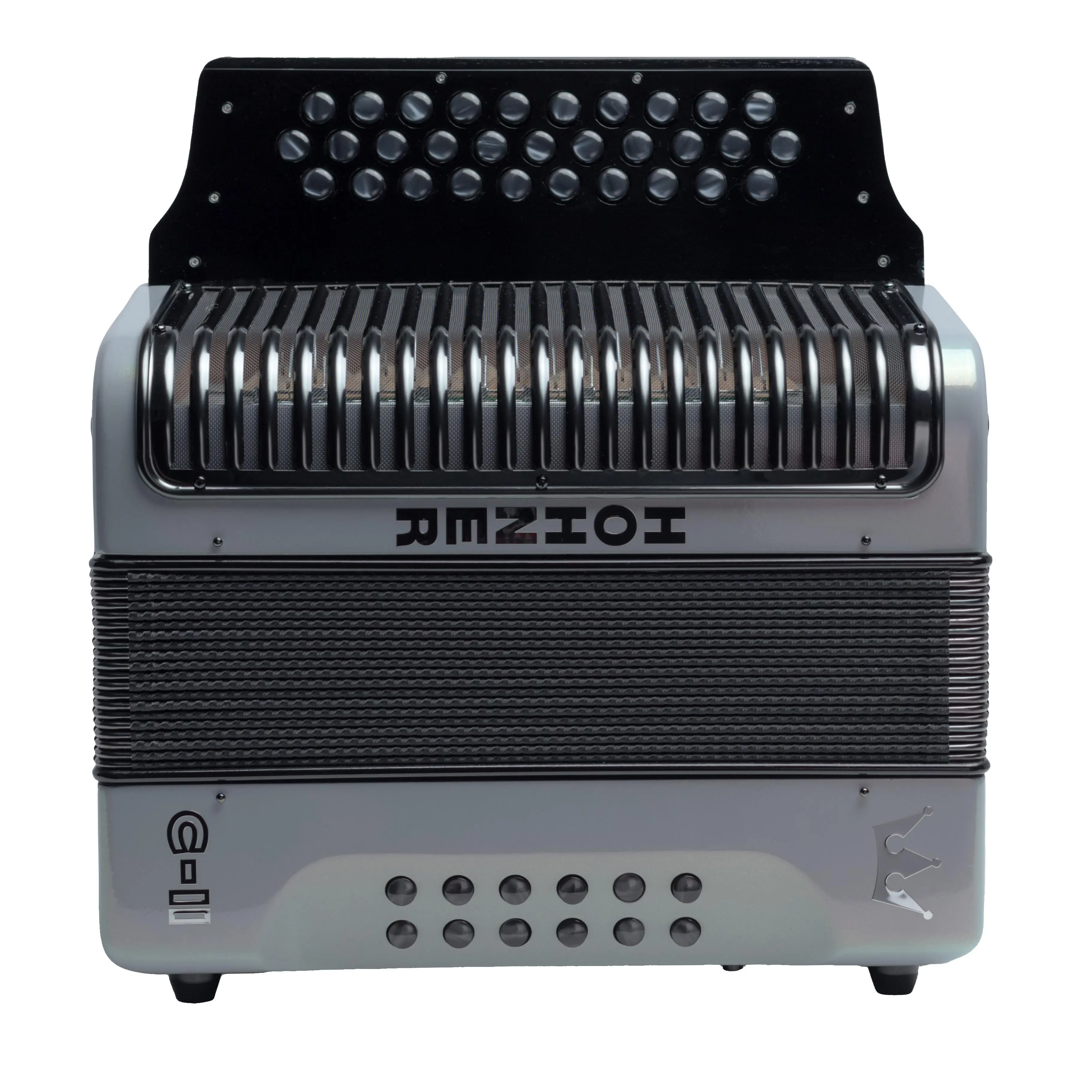 Hohner Corona C-II Accordion FBbEb Silver Rainbow
