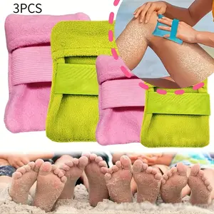 1 Portable Beach Sand Removal and Cleaning Tool, Exfoliating Brush, Body Scrubber, Battery-free Design, Soft Fabric and Exfoliating Bristles, Compact Structure, Ideal for Beach Vacations, Camping, Outdoor Activities, Blue, Beach Accessories