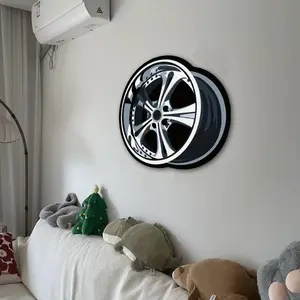 Car Wheel Pattern Washable Rug, Non-slip Creative Car Design Floor Mat, Decorative Carpet for Home Living Room Bedroom, Home Decor