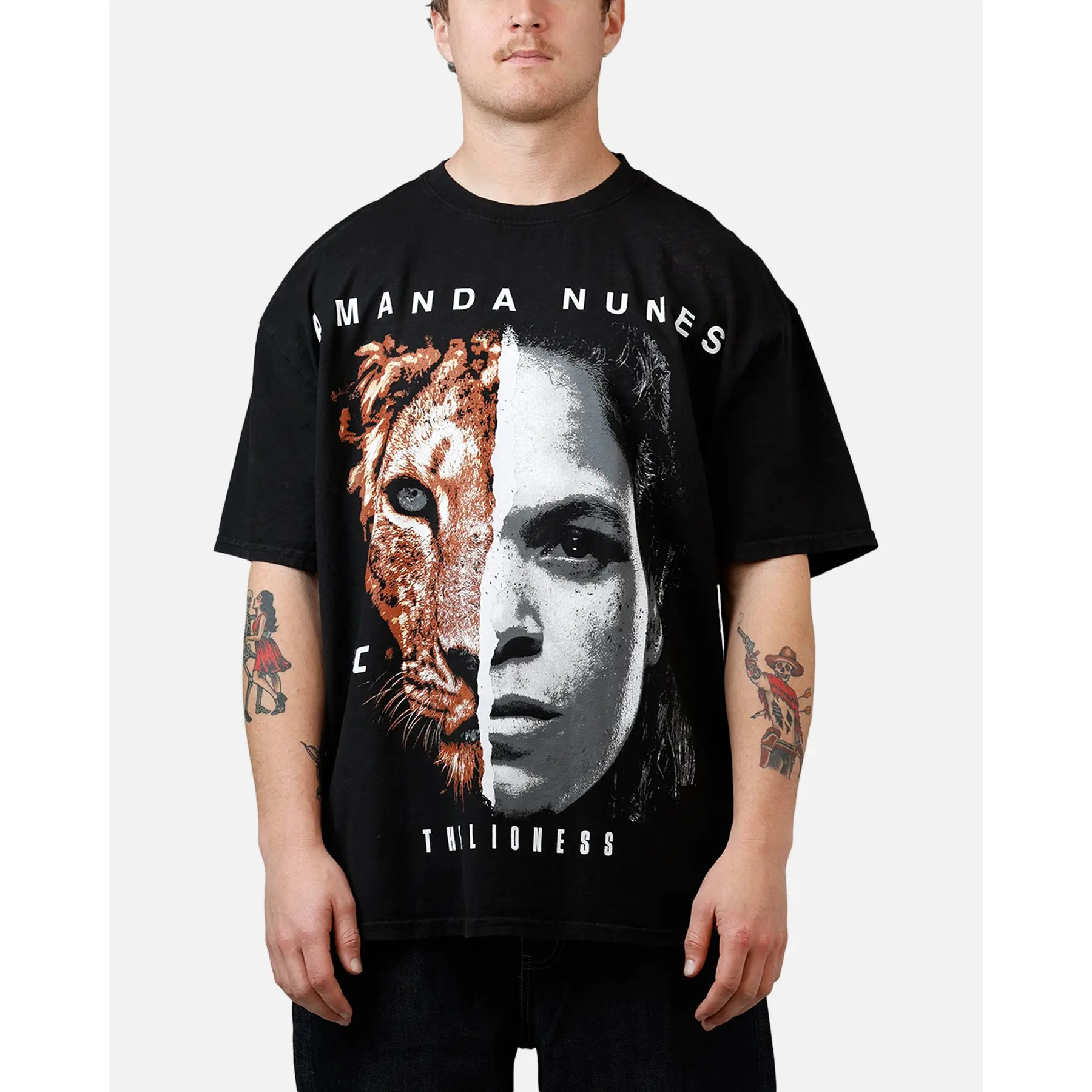 UFC By Culture Kings Amanda Nunes Legends T-Shirt Black Acidwash