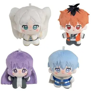 Frieren Beyond Journey’s End Kawaii Plush Pendant Keychain Frieren Himmel Stark & Fern Soft Chibi Style Collectible for Bags Backpacks or Keys