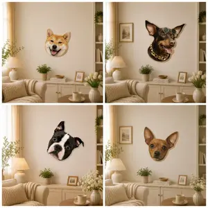 Custom Pet Face Wall Rug – Personalized Animal Head Decor