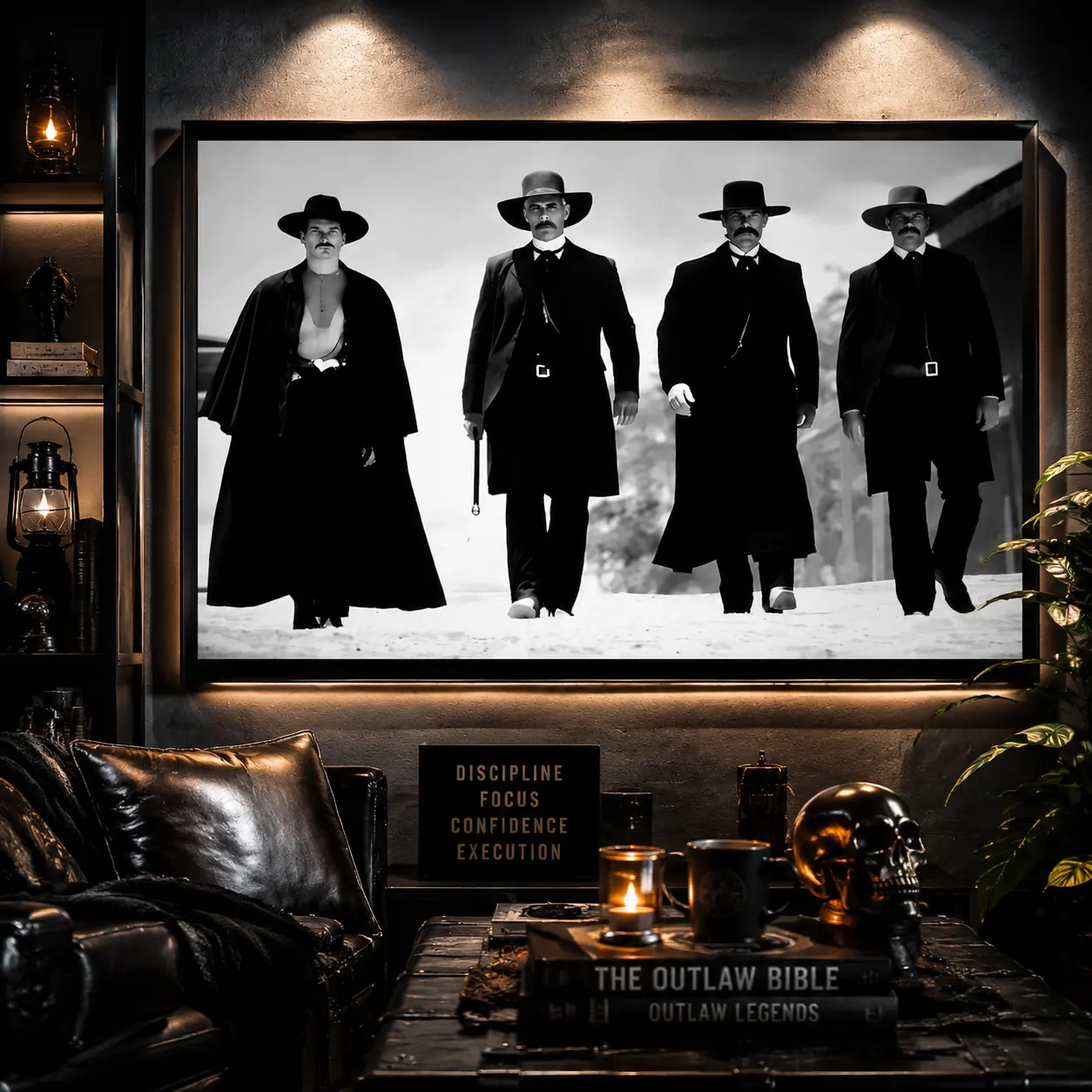 Vintage Tombstone Movie Poster, Wyatt Earp, Doc Holliday & Earp Brothers Walking Scene, Classic Western Wall Art, Aesthetic Print, Canvas Wall Art, Western Cowboy Poster, Classic Movie Print, Man Cave Decor, Ranch Home Decor, Gift for Western Fans