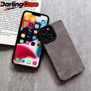 DarlingCase Matte Leather iPhone 17 Pro Max Case, Fits iPhone 15 Pro Max, iPhone 14 Pro, iPhone 13, Luxury Soft Back Cover with Lens Protection – Sleek Look, Premium Feel, Daily Ready