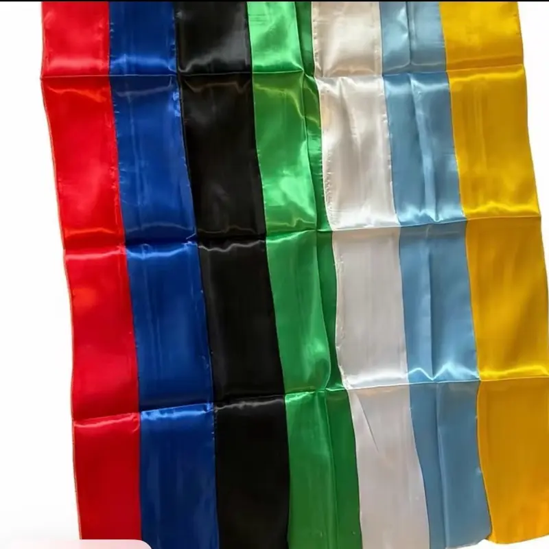 7-Colors Haitian Bandanas for Voodoo Rituals and Accessory Use - Vibrant Colors for Cultural and Spiritual Practices