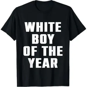 White Boy Of The Year Meme T-Shirt |     Funny Sarcastic Men's Graphic Tee