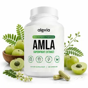 Organic Amla Capsules 1000mg, Organic Indian Gooseberry Fruit Supplement, Organic Amla Powder for Antioxidant, Immune, Energy & Digestive Support, Ayurvedic Wellness Formula, 60 Capsules