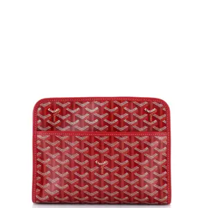 Pre-owned Goyard Canvas Coated Clutches & Wristlets Jouvence Toiletry Pouch Coated Canvas MM by Rebag