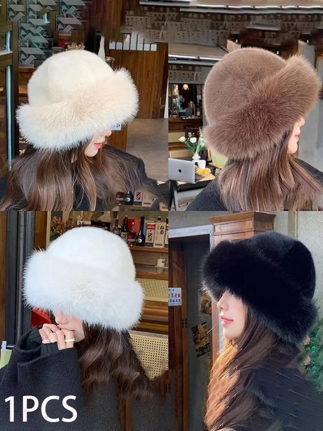 Women's Plush Warm Hat for Fall & Winter, Fashionable Thick Mongolian Style Dress Up Hat, Stylish Hat, High Quality Hat, Suitable for Outdoor Activities in Cold Weather, Premium Headwear