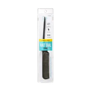Kiss Colors & Care Professional Carbon Fiber Rat Tail Comb