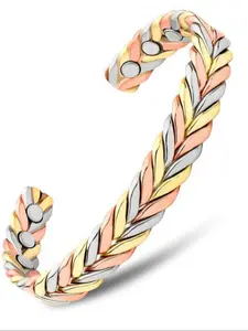 Handmade Pure Copper Bracelet, Elegant Twisted Design, Unisex Adjustable Jewelry Gift, Christmas Present, All Seasons, Handmade Copper Bracelets