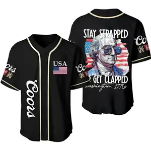 US Flag Washington 1776 Baseball Jersey, Coor's Beer Washington Jersey, Washington 1776 Jersey , Baseball Jersey Shirt, Trendy Jersey Shirt, Sport Jersey for Men and Women