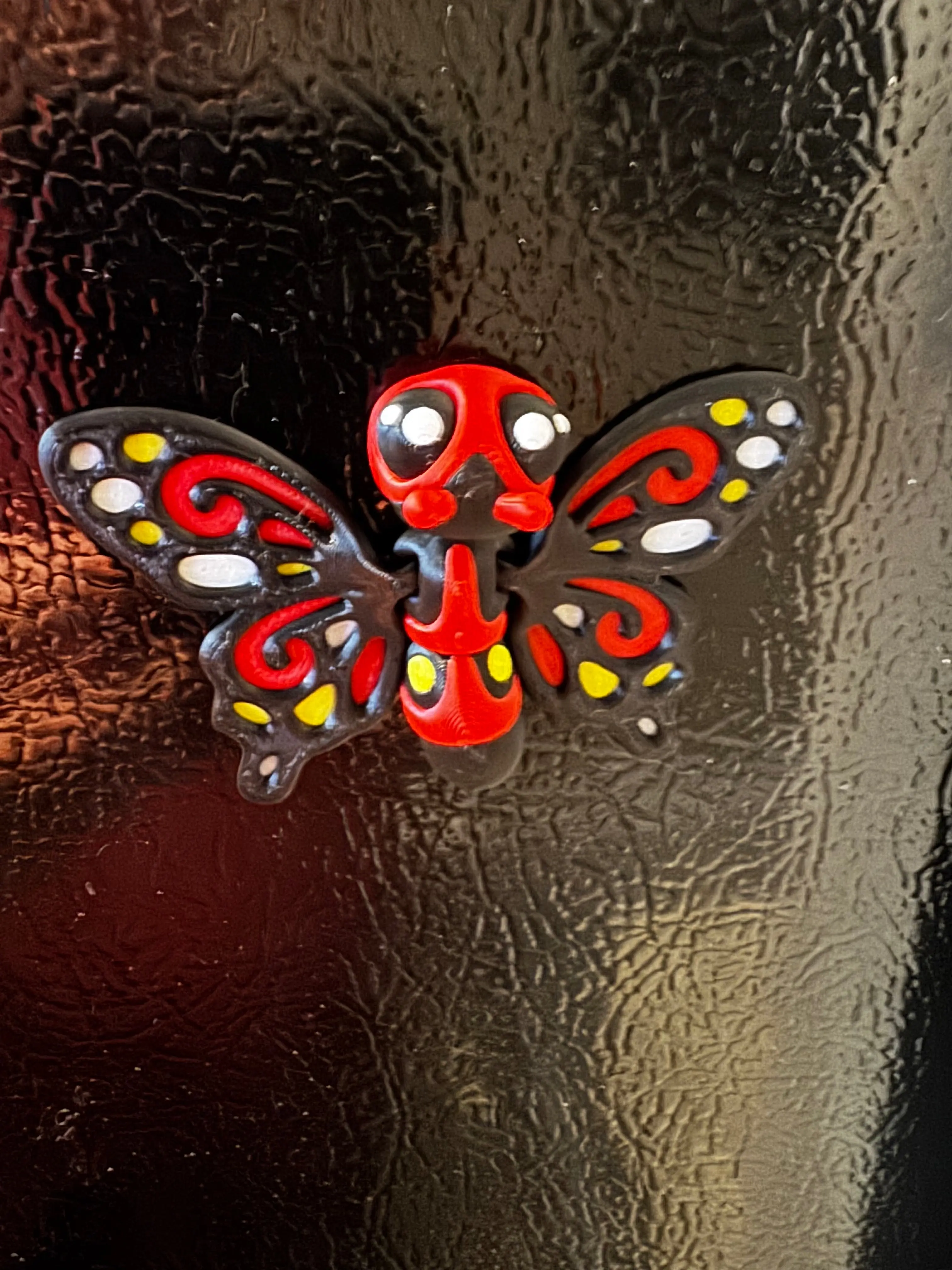 Articulated Butterfly Magnet | Flexible Moving Wings | Colorful Fridge Decor | Handmade Gift Idea