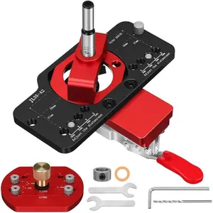 Concealed Hinge Jig with Woodworking Tools,35mm Concealed Door Hinge Jig,Cabinet Hinge Jig for Door Cabinets Hinges Mounting