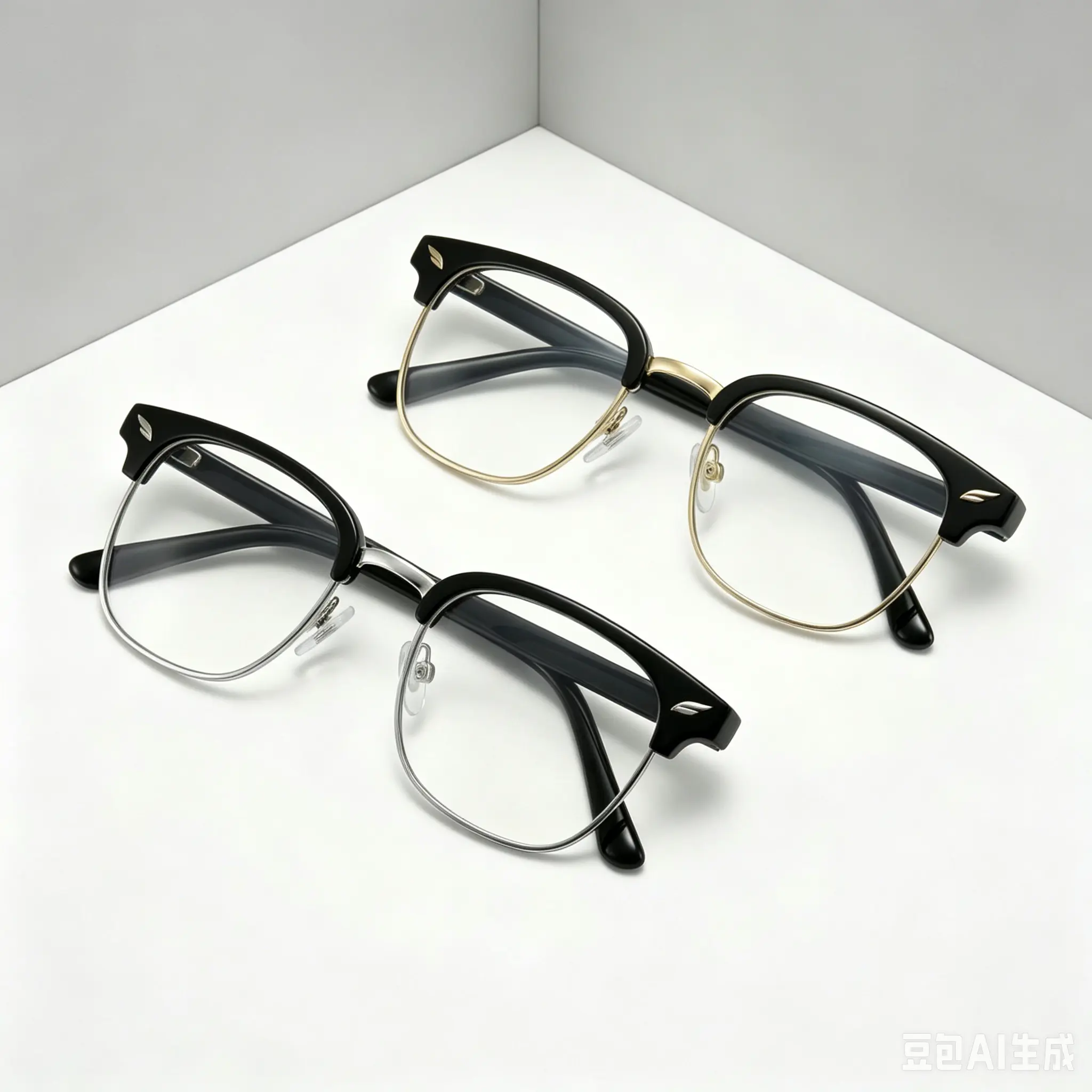 2026 Upgrade Blue Light Glasses for Men & Women, Computer Gaming Blue Light Blocking Glasses, Half frame Retro Semi Rimless Glasses Daily & Work Wear