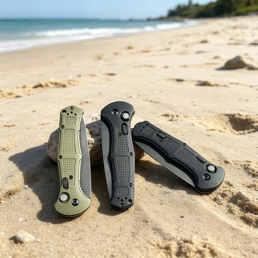9070 EDC Folding Knife - Stainless Steel Black Blade, 22.1cm Compact Retractable Metal, Travel-Friendly for Hiking Camping | Ideal Gift for Men