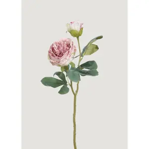 Lavender Pink Artificial Petite Peony  Flower - 19"