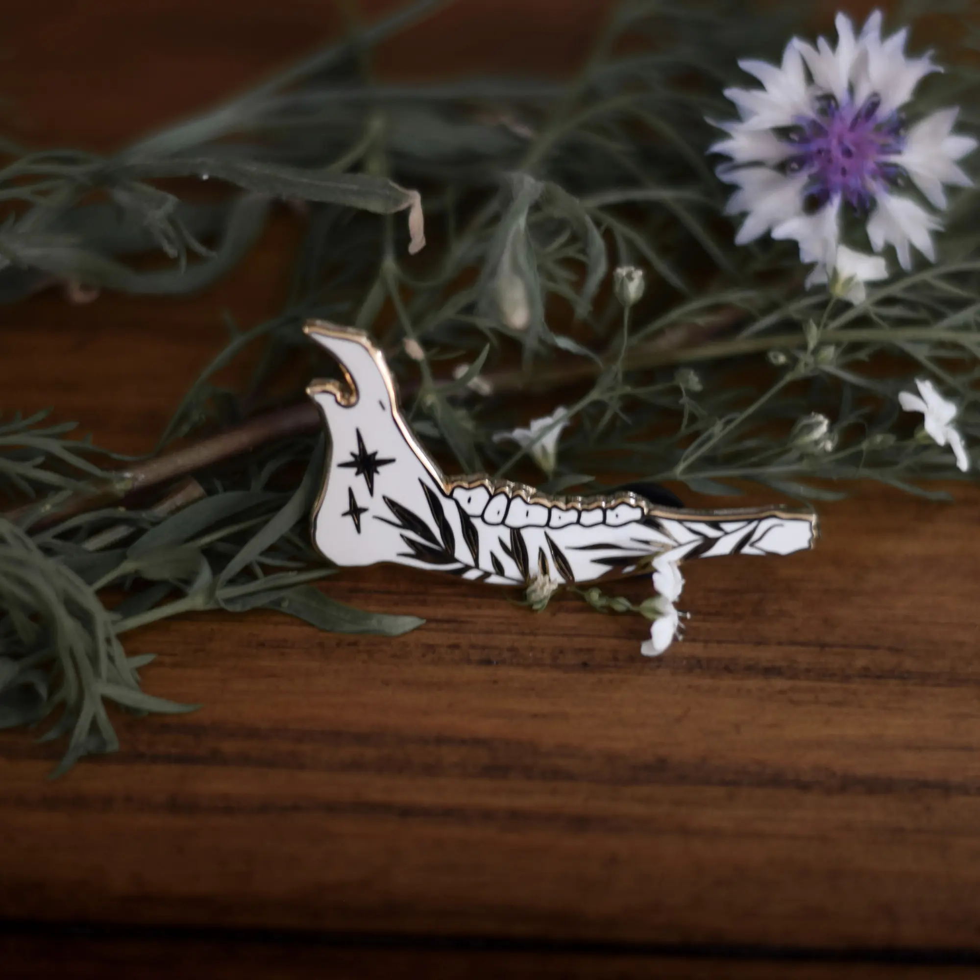 Deer Jawbone Pin