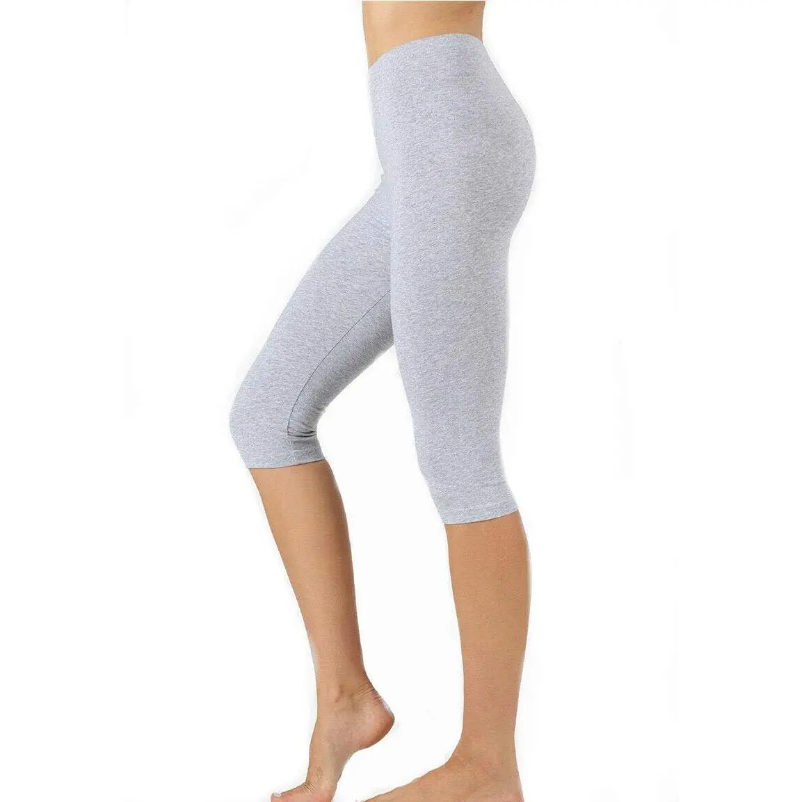 Premium Cotton Regular and Plus Size 15 INCH Capri Leggings
