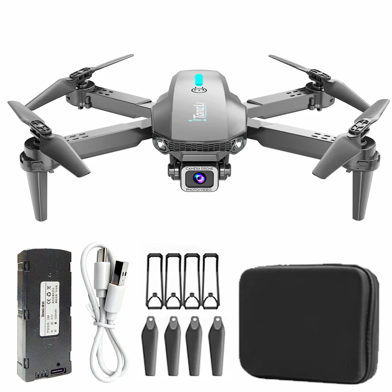 TongLi Electric remote-controlled airplane drone with screen quadcopter dual-camera drone beginner drone drone suitable for children aged 14 and up holiday gift carnival gift New Year's gift