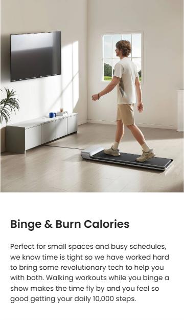 WalkingPad P1 Foldable Walking Treadmill For Home&Office With Remote Control - 12Month Warranty