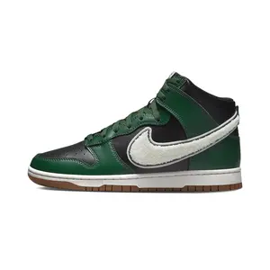 Dunk High "Chenille Swoosh Black Green" DR8805 001