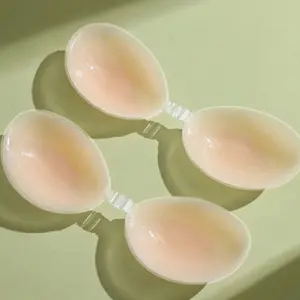 Women's Invisible Strapless Push-Up Bra, Sexy Silicone Chest Enhancer, No Shoulder Straps, Backless Perfect for Dresses & Wedding Bras