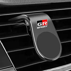 Magnetic Car Phone Holder, Mobile Cell Stand, Air Vent Mount Clip, Car Accessory, Compatible with Toyota Gr Sport, Yaris, Corolla, Hilux, Supra, C-Hr