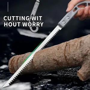 Professional Sharp Small Hand Saw with Anti-Slip Hollow Handle and Serrated Blade - Heavy Duty PVC Pipe Structure for Wood, Tree Cutting, Gardening, DIY Projects with Sharp Teeth - Suitable for Dovetail Carving, Horizontal and Vertical Cutting - Ergonomic