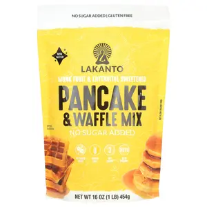 Lakanto Pancake & Waffle  Mix, No Sugar Added, 1 lb (454 g)