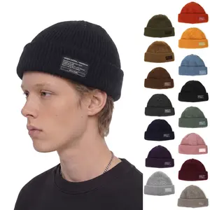 UNDERCONTROL Thick Knit Beanie – Winter Fisherman Docker Skull Hat for Men & Women, Soft Acrylic Roll Up Watch Cap, 15 Color Unisex Warm Style