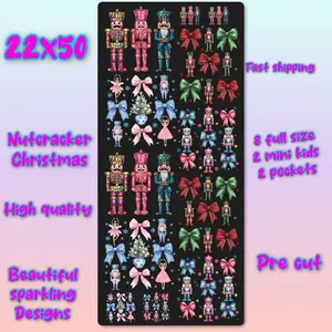 Christmas sparkling nutcracker DTF high quality