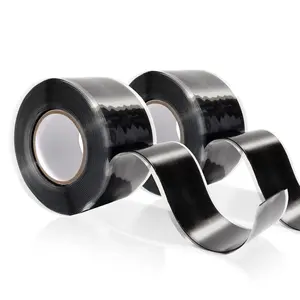 2 Rolls 1IN X 10FT Grip Tape Rubber Silicone Tape Self Fusing for Handles Fishing Pole Pull Up Bar No Adhesive