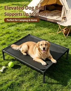 Elevated Dog Bed for Large Dogs, Portable Raised Dog Cot with Breathable Mesh, Supports Up to 90lbs, Foldable Elevated Pet Bed for Indoor & Outdoor Use belgian malinois