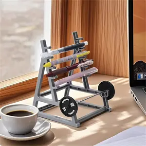 Gym-Inspired Barbell Pen Holder, Fun Office Storage Solution, Perfect Gift Idea, Unique Creative Desktop Decor, Pen Stand