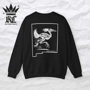 New Mexico State Outline Roadrunner Sweatshirt Casual Crewneck