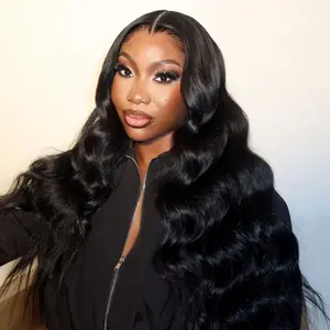 100% Brazilian Virgin Human Hair Body Wave Bundles Natural Hairline Full Ends Healthy Hair Weave No Shedding Tangle Free Sizes 14-30 Inch For Daily Use