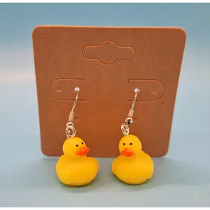 Rubber duck earrings