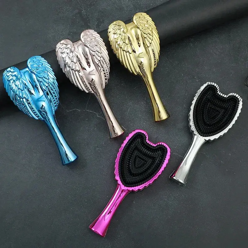 Mini Angel Wing Detangling Hairbrush, Anti-Static & Anti-Dandruff Scalp Massager, Durable Salon Styling Brush for Women, Dandruff Comb, Durable Hairdressing Comb