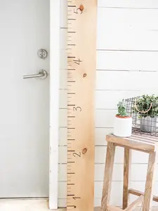 Wooden Growth Chart for Kids - Golden Wheat