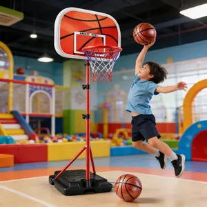 Adjustable Portable Basketball Hoop for Kids Indoor Sports, Outdoor Mini Basketball Toy for Backyard Games, Student Sports Gift for Holidays
