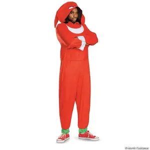 Adults Sonic the Hedgehog 3- Knuckles the Echidna Costume - Small/Medium 38-40