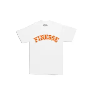 Oversized Finesse Tee (Orange Logo)