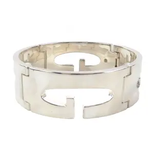 Pre-owned GUCCI Sterling Silver 925 (Ag925) Small Leather Goods Silver 925 Bracelet
