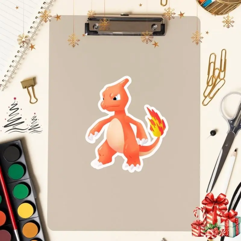 Charmeleon sticker | Fan art | Cute Foodie Sticker | Laptop sticker | Vinyl waterproof sticker | Gift for Game lovers