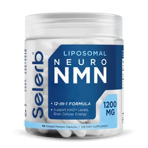 Selerb Liposomal Neuro NMN Complex – 1200 mg | NMN 500 mg | TMG | CoQ10 | Resveratrol Blend Supports Cellular Energy & NAD+ Levels | Brain Focus & Daily Vitality Support – Dietary Supplement