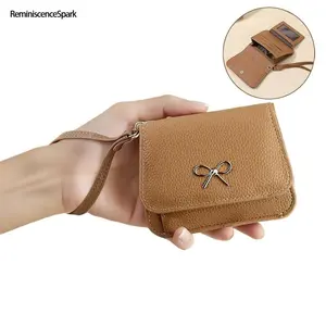 Women's 2026 Genuine Cow Leather RFID Blocking Short Wallet - Slim Lightweight Wristlet Clutch with Coin Pocket, Card Slots, Key Ring, for Daily Use, Thanksgiving Gifting, Wallets