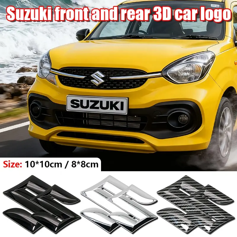 Suzuki Car Front & Rear Emblem, Scratch-Resistant Durable Hood Badge Replacement, Fits Swift, Alto, Vitara Models, Exterior Modification Accessories