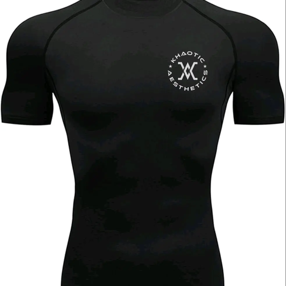 KhaoticAesthetics Unisex Compression T-Shirt Fitness (Customizable Logo Colors)