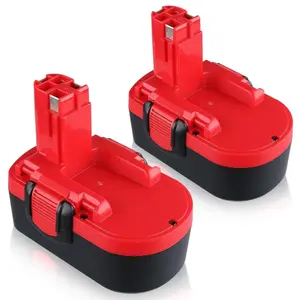 2 Packs of 4.8Ah 18V NiMH Batteries, Compatible with Bosch 18V Batteries BAT025 BAT026  BAT181  Power Tools Cordless Drill